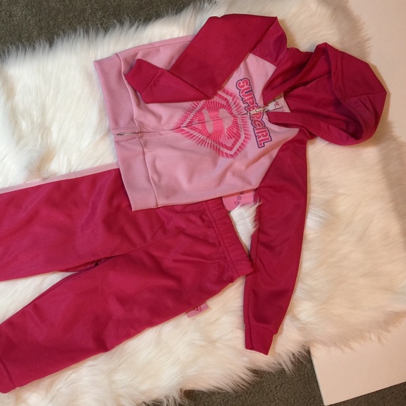 Supergirl Hoodie & Jogger Set – Pink 2-Piece Toddler Outfit | Size 12 months - Picture 5 of 7